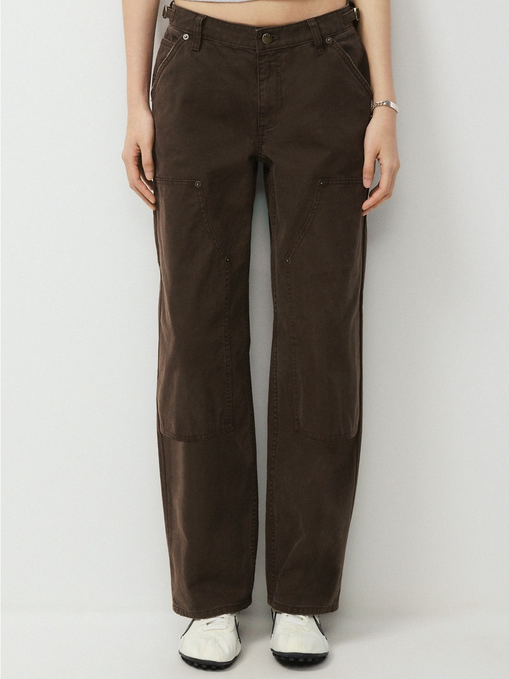 Aritzia TNA York Pant - rich mocha brown, sz 8